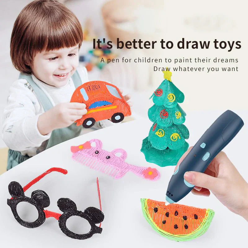 3D Printing Drawing Pen for Creative Modelling and Education With 10 Wire Set Free