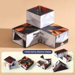 3D Geometric Cubic Toys Reversible Magnetic Magic Cube Anti Stress Hand Flip Puzzle Game Kids Reliever Fidget Toy