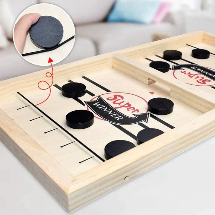 Large Pucket Board Game For Kids and Adults Family Game Wooden Made for 2 Player Game Travel Play and Indoor Game
