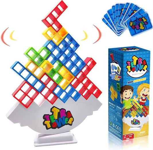Russian Building Blocks Tetra Tower Game Stacking Toys Balance Tower Puzzle Board Game Kids DIY